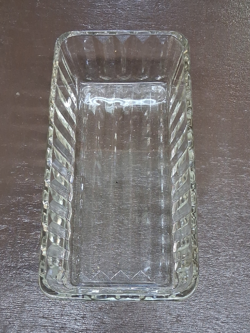 Vintage Anchor Hocking 1932‎ Fluted Glass Loaf Dish